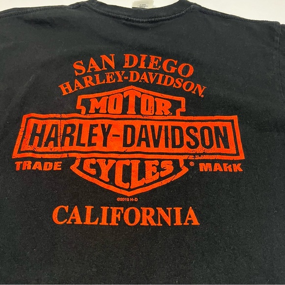 Harley Davidson San Diego California Mens SZ Medium Black Short Sleeve Shirt‎ - Picture 1 of 8
